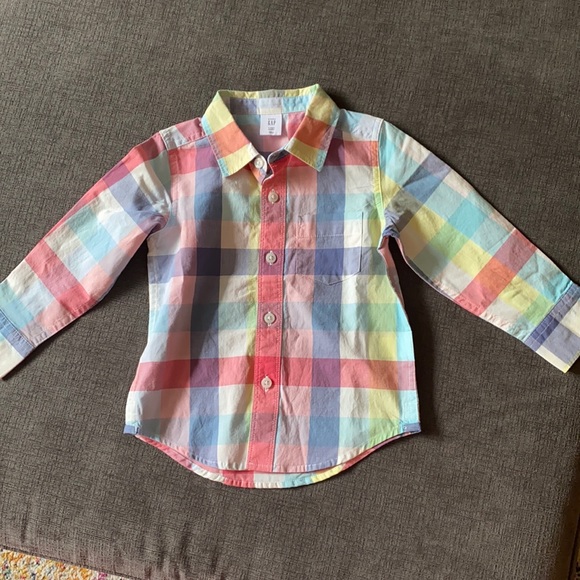 Plaid Spring Button Up - Picture 1 of 3